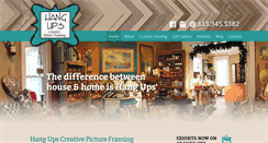 Desktop Screenshot of hangupspictureframing.com